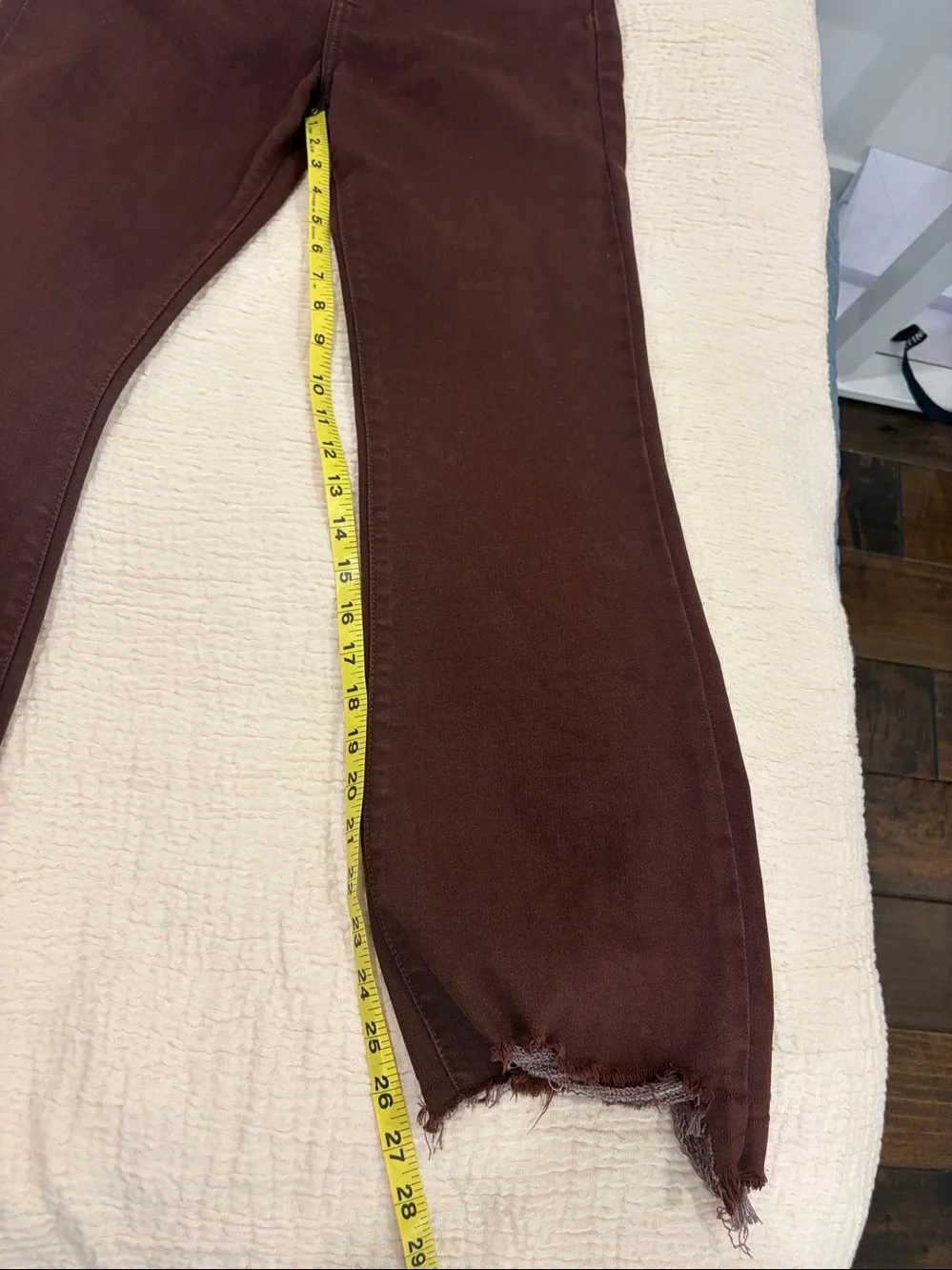 Hidden Brown Frayed Hem Straight-Leg Jeans - Picture 6 of 6